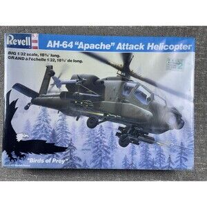 1987 Revell AH-64 Apache Attack Helicopter Birds Of Prey 1/32 Scale KIT NEW 4575